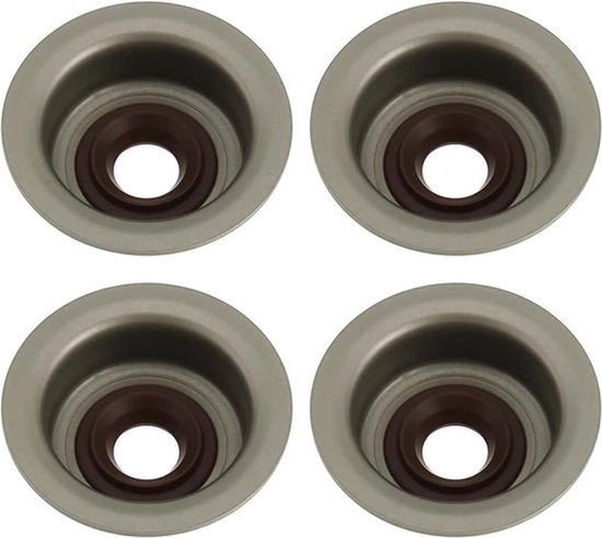 4 pezzi di guarnizione di valvola di aspirazione - GX120 GX160 GX200 motori - Compatibile - Nero - Pezzo di ricambio - Riparazione motore - Manutenzione - Qualità.