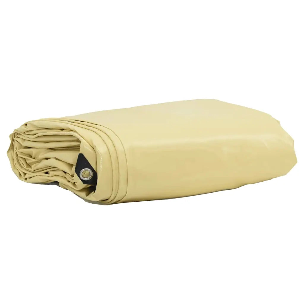 Telo 650g / m² Beige 5 x 8 m Tela con rivestimento in PVC 42017752