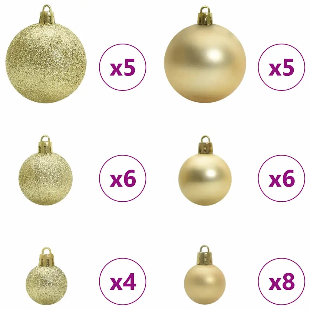Albero di Natale | Decorazioni natalizie artificiale pieghevole con coni Verde 120 cm