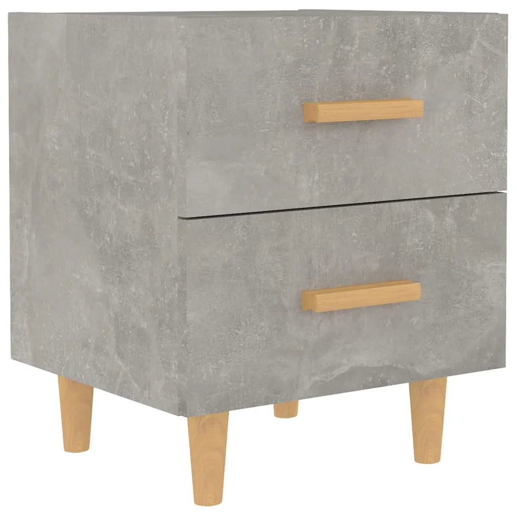 Comodino Grigio Cemento 40x35x47,5 cm 811978