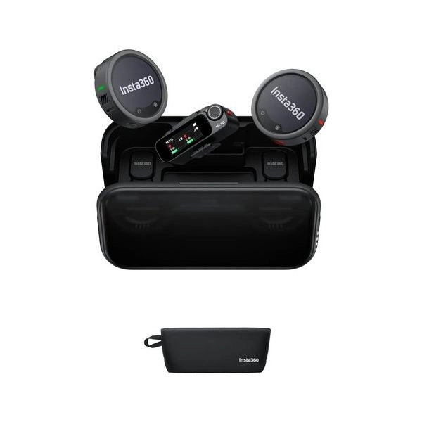 Microfono insta360 935532 mic pro 2tx+1rx black