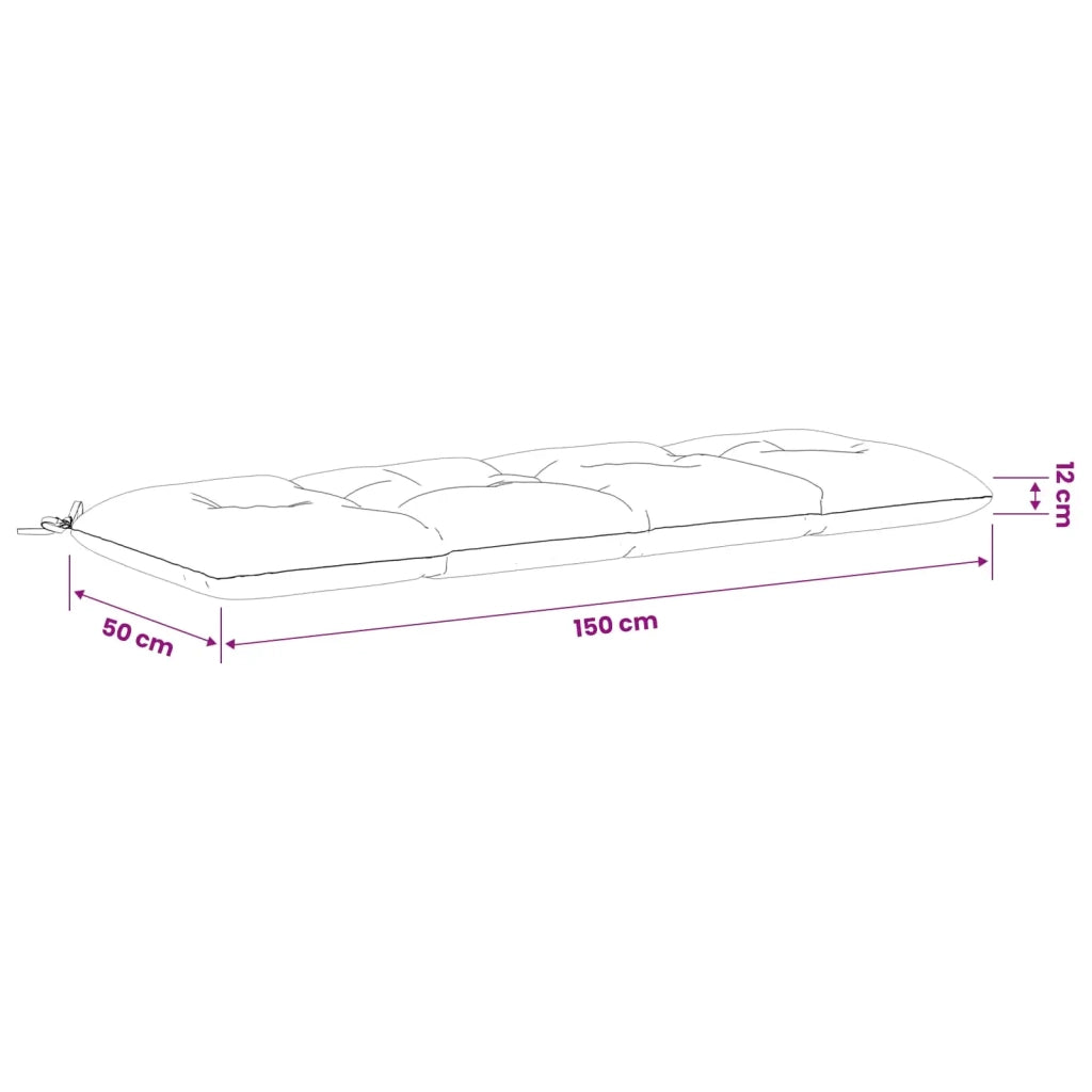 Cuscino per panchina VIANEN 100% Poliestere Tortora 952802