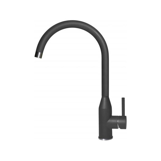 Elleci MMKADI70 Adige - Miscelatore da cucina Mono Splitcomando, da incasso, Metaltek, canna girevole, 40 cm, Ghisa