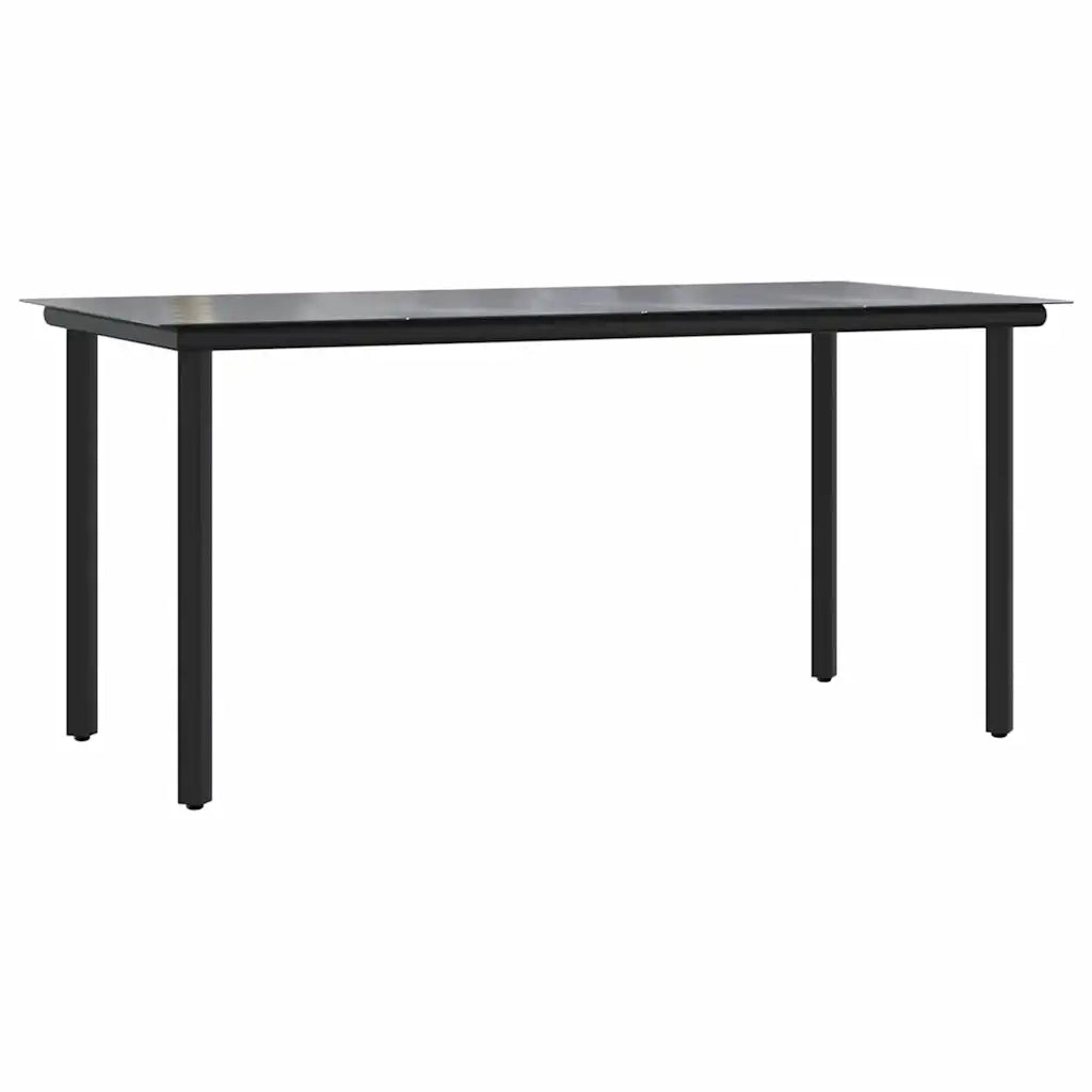 Set da Pranzo da Giardino con Cuscini 5 pz Polyrattan Vetro 3334565