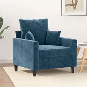 Poltrona Blu 60 cm Velluto 359292