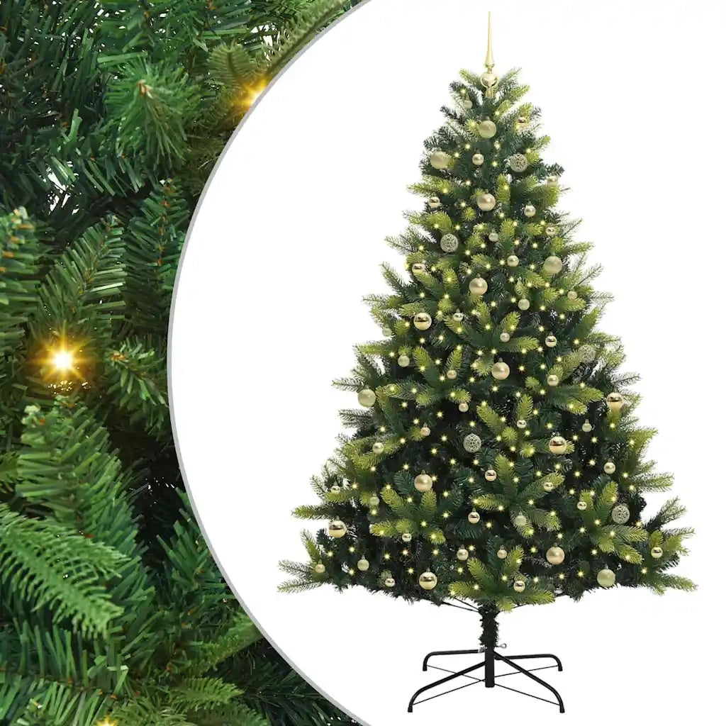 Albero di Natale Artificiale a Cerniera con 300 LED 240 cm 3396013