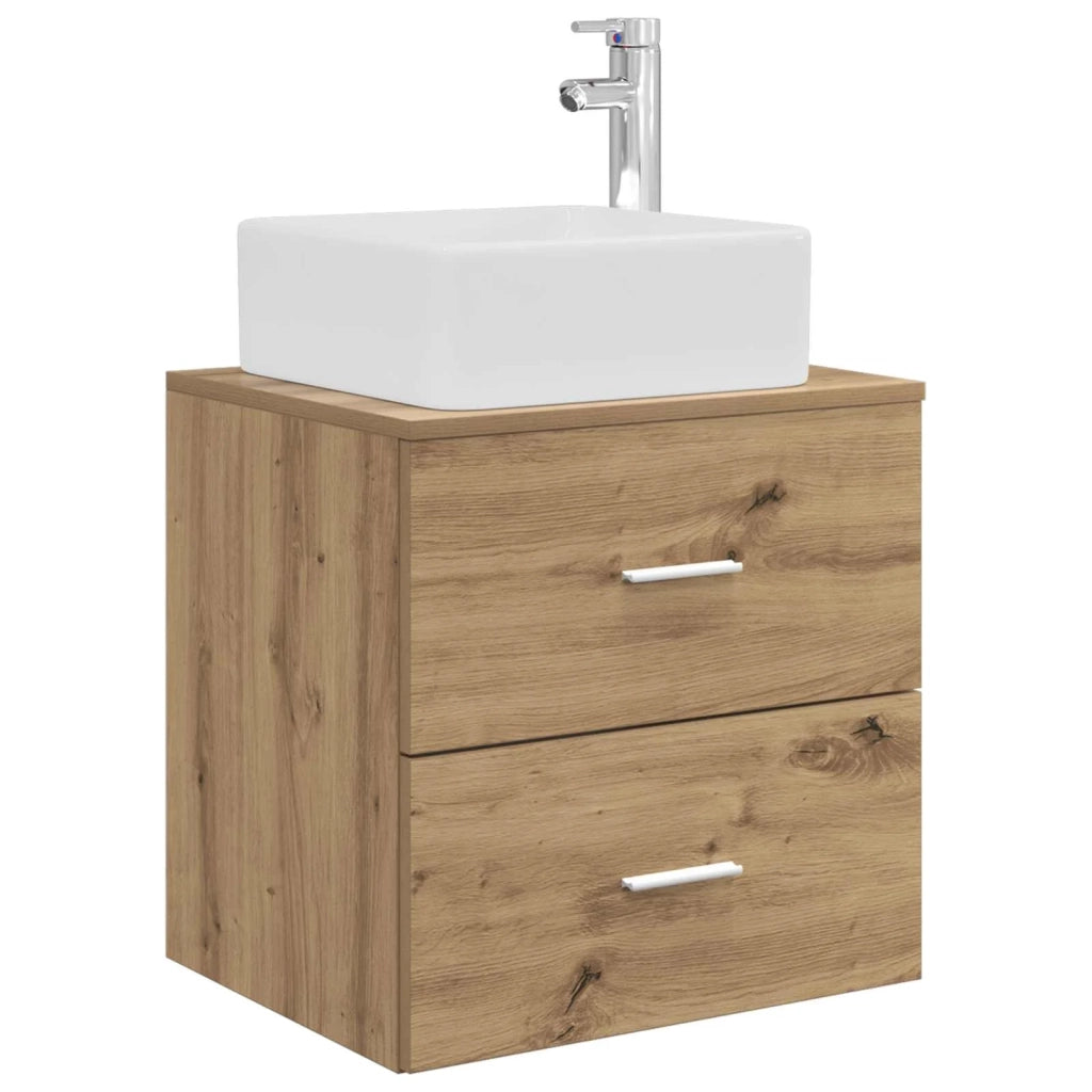 Set di mobili per il bagno 4 pz Rovere Artigianale 3406862