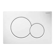 Geberit placca di comando Sigma 01 doppio tasto bianco