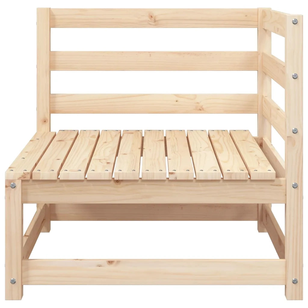 Divano da Giardino a 3 Posti-Sofa da Giardino-Divano da esterno in Legno Massello di Pino