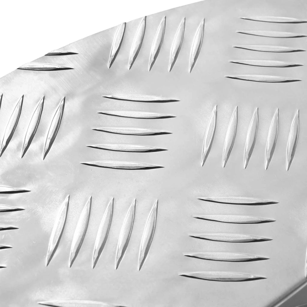Gradini per Scale 10 pz | Tappetini per scale autoadesivi Argento 60 x 18 x 2,5 cm Alluminio