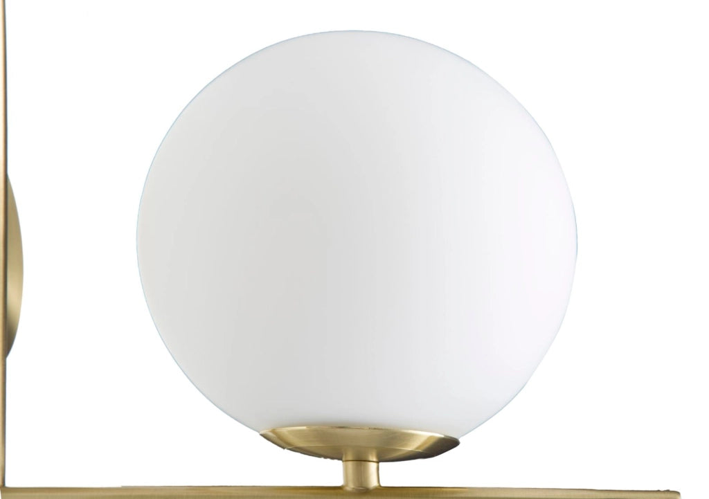 Lampada da Muro Glamy 15x25x22 cm in Ferro e Vetro Bianco e Oro