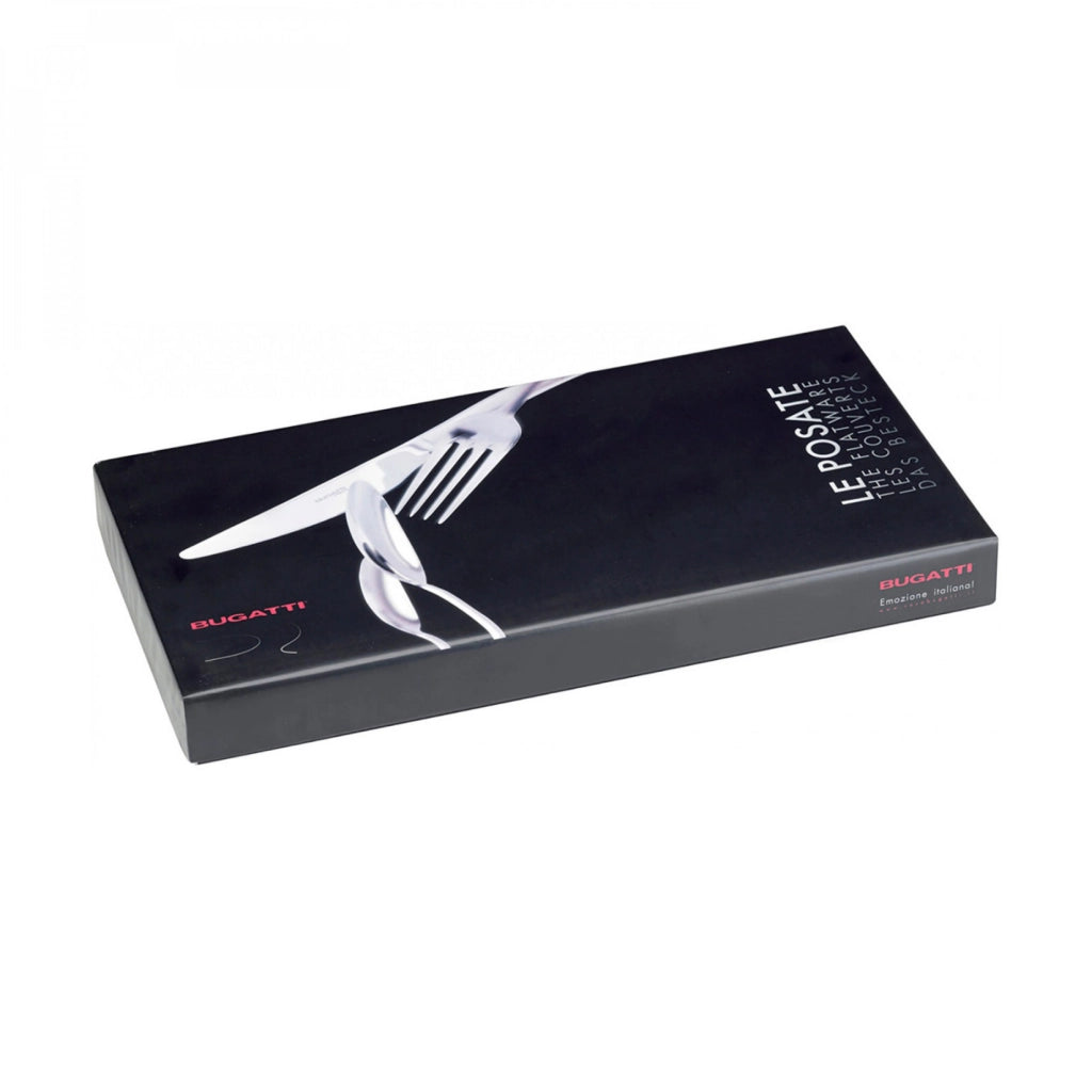 GLAMOUR, Posate Set 24 Pz, Scatola Gallery, Casa Bugatti Colore: Marsala