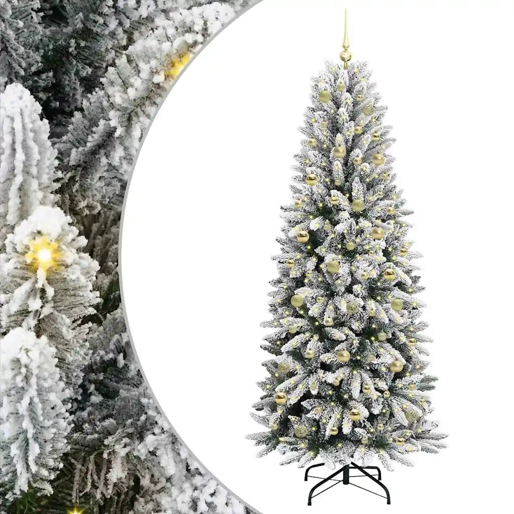 Albero di Natale artificiale con 300 LED Bianco 210 cm 3396061