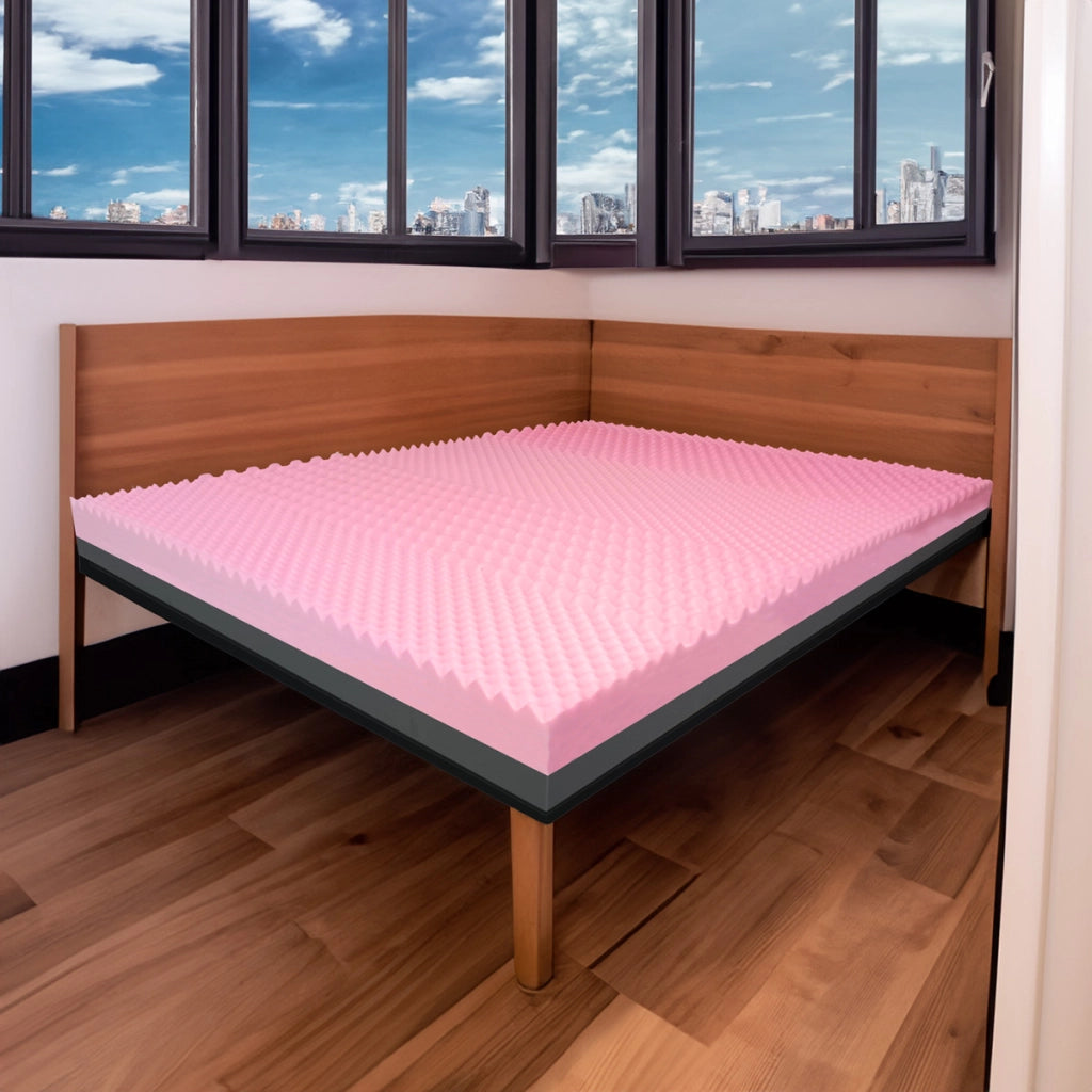 Topper MEMORY + Topper rigido ORTOPEDICO ALTO 8 cm | TOPPER MEMORY e RIGIDO singolo 110X200 Cm | Topper senza tessuto di rivestimento CAPOVOLGIBILE- MOD. DUAL H8