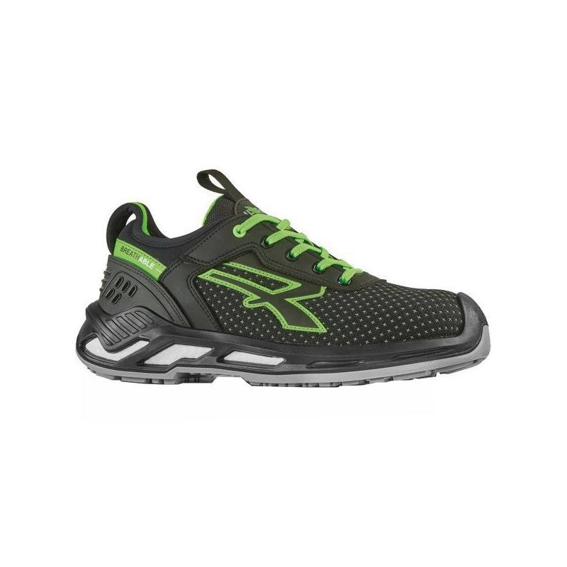 Scarpe Bryan Nero/Verde Basse 44 S3 Upower