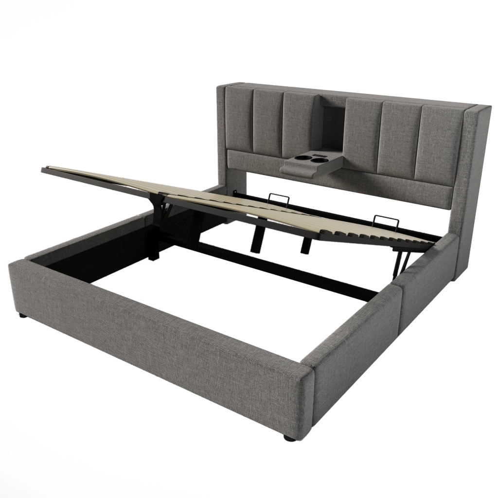 Letto contenitore 140x200 con materasso incluso
