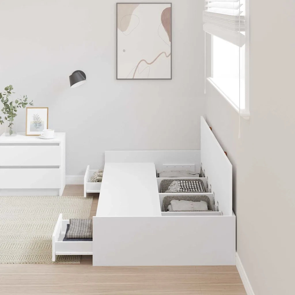 Struttura del letto Bianco 98.5 x 200 cm Legno multistrato 3335221