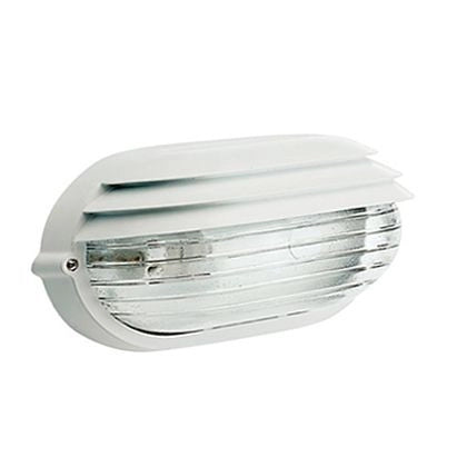 Applique Picc. E27 linea palpebra ovale bianco