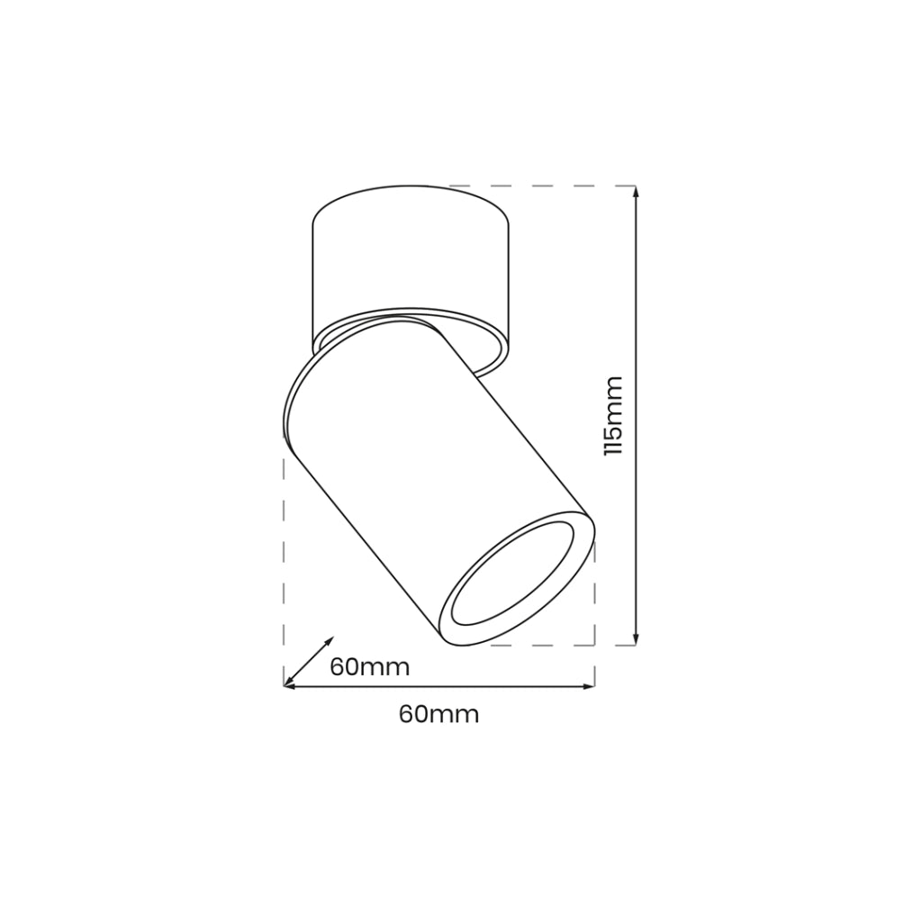 Spot da soffitto orientabile nero oro GU10 10W Andy