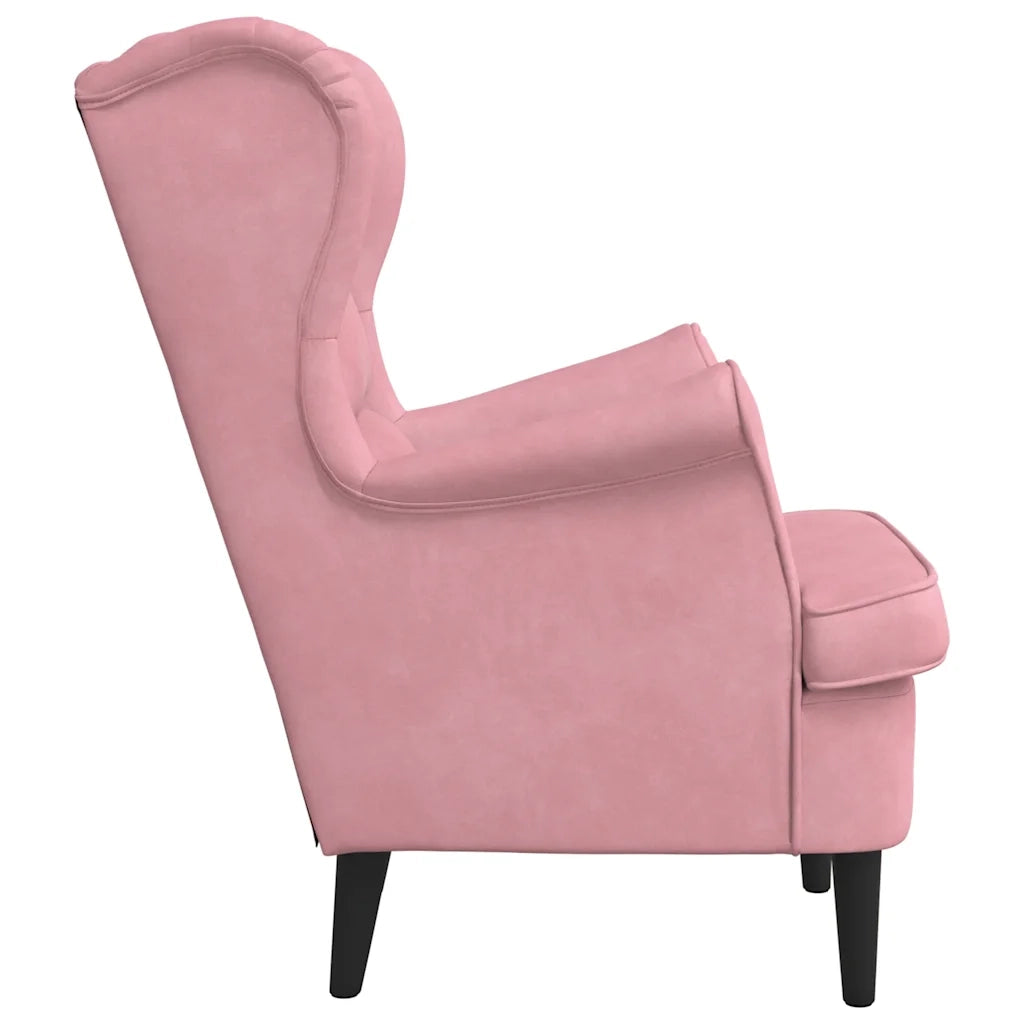 Poltrona Rosa in Velluto 324063