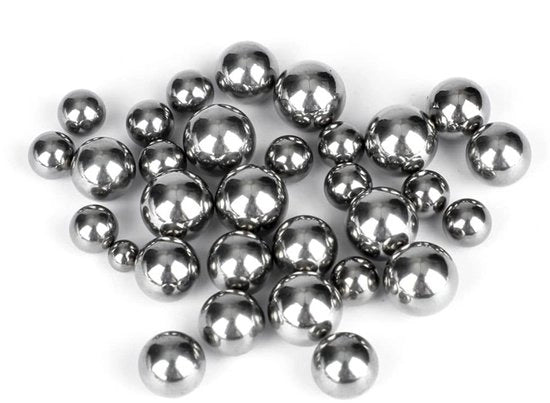 Pallini in Acciaio Inossidabile - 50 Pezzi - Resistenti allo Sfregio e Corrosione - Diametro 9,525 mm - Ideali per Lavori di Precisione - Per DIY e Hobby.