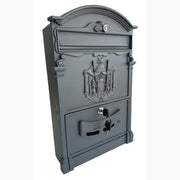 Cassetta Postale Portariviste in alluminio 255x88x405H cm Classico Colore Grigio