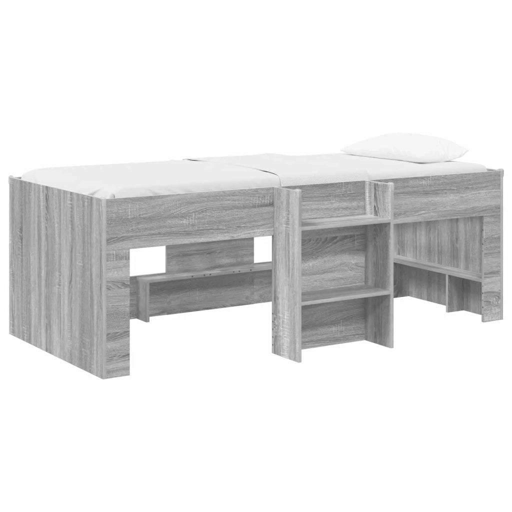 Letto Alto per Bambini Sonoma grigio 90 x 190 cm 3422584
