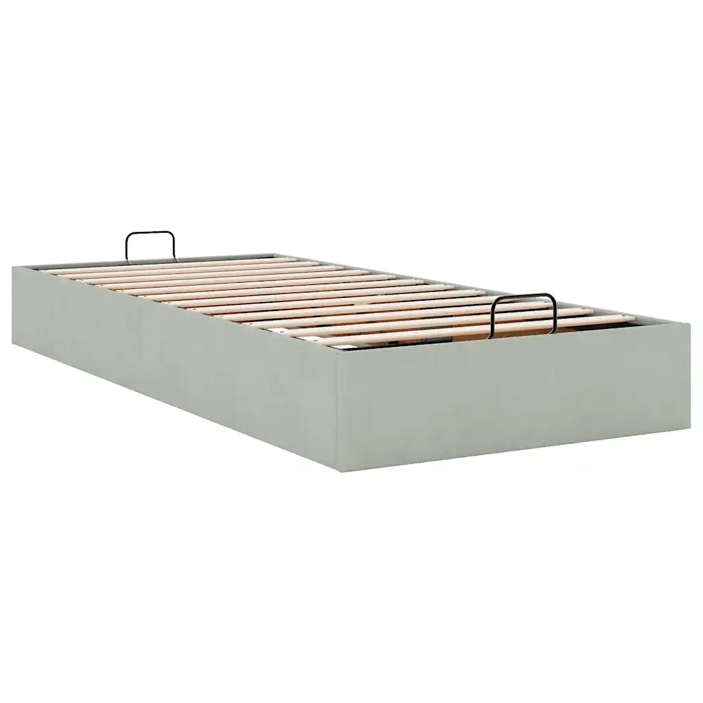 Struttura Letto Pouf Senza Materasso 90x200 cm Velluto 3310937
