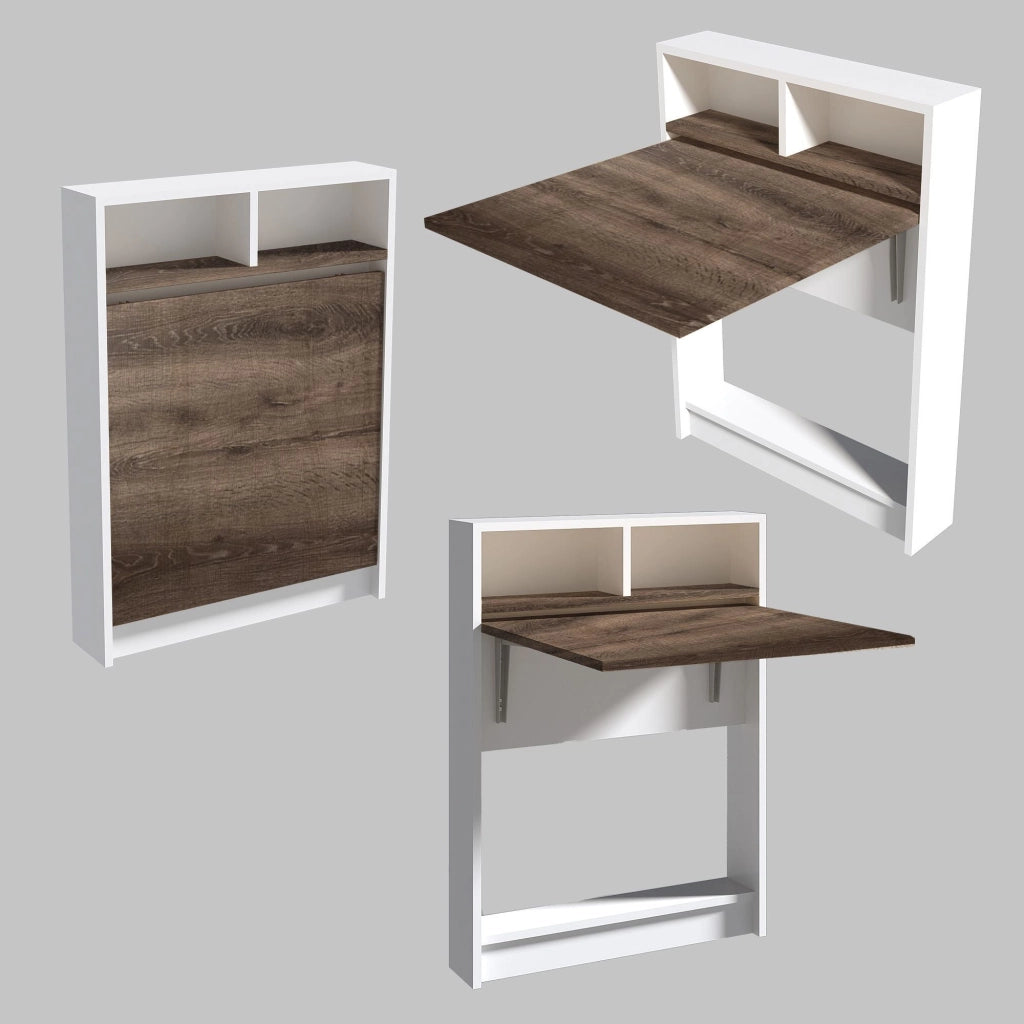 Tavolo da pranzo pieghevole in legno "Bracked" - 70 x 15 x 96 cm - Beige