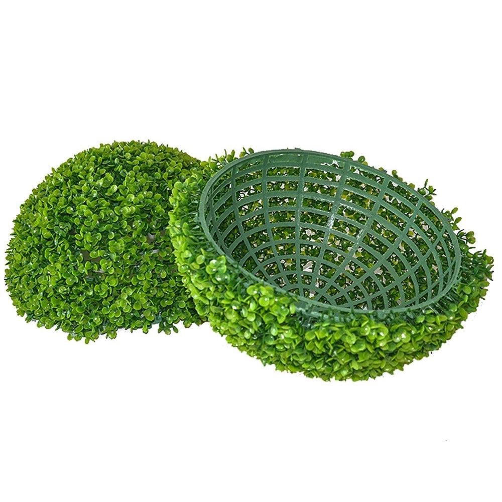 Trade Shop - Pianta Artificiale Palla Diametro 45cm Decorativa Finta Verde Erba Sintetica -