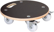 Carrello per piante Ø 38 x 11 cm con Maxigrip e certificazione FSC - per interni ed esterni - 250 kg di capacità di carico - Made in Germany