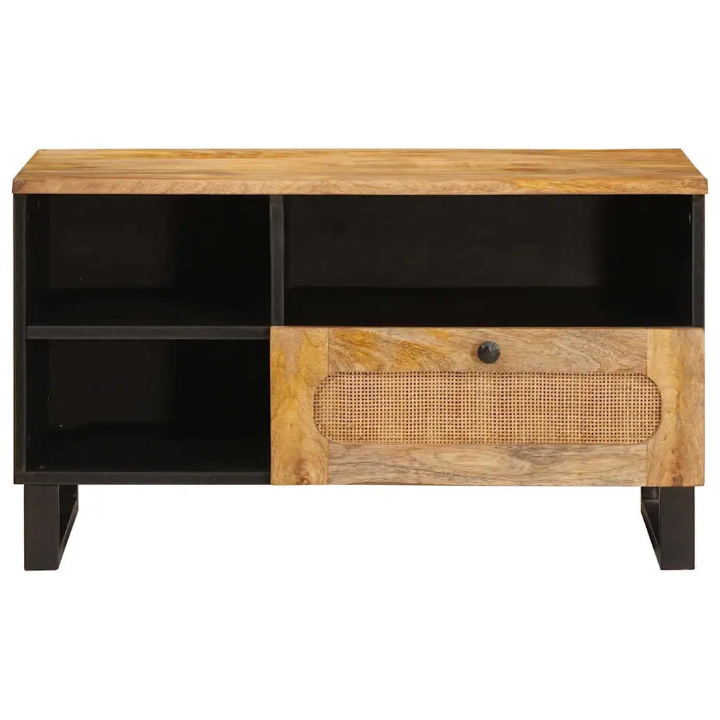 Mobile TV Marrone 80 x 33 x 46 cm Legno di mango massello 4018061
