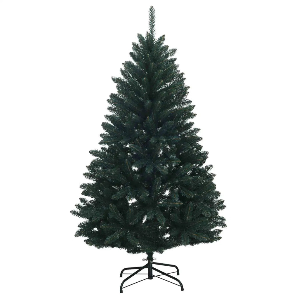 Albero di Natale artificiale verde scuro con palline 150 cm 3465920