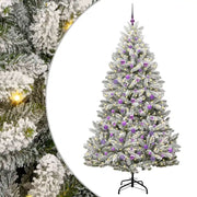 Albero di Natale | Decorazioni natalizie artificiale con 300 LED Verde e Bianco 210 cm