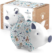 Ceramica di Risparmio per Bambini Amici di Peter Cottontail Blu