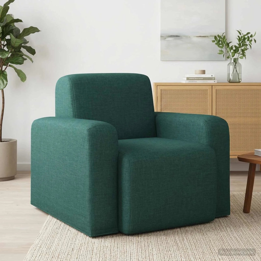 Poltrona Verde Scuro Tessuto 42042421