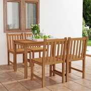 Set da pranzo da giardino 5 pz 120x70 cm in legno massello di teak 3059927
