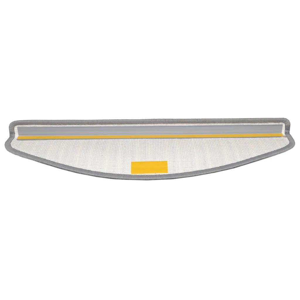 Tappetini per scale autoadesivi 15 pz | Gradini per Scale Grigio 65 x 21 x 4 cm