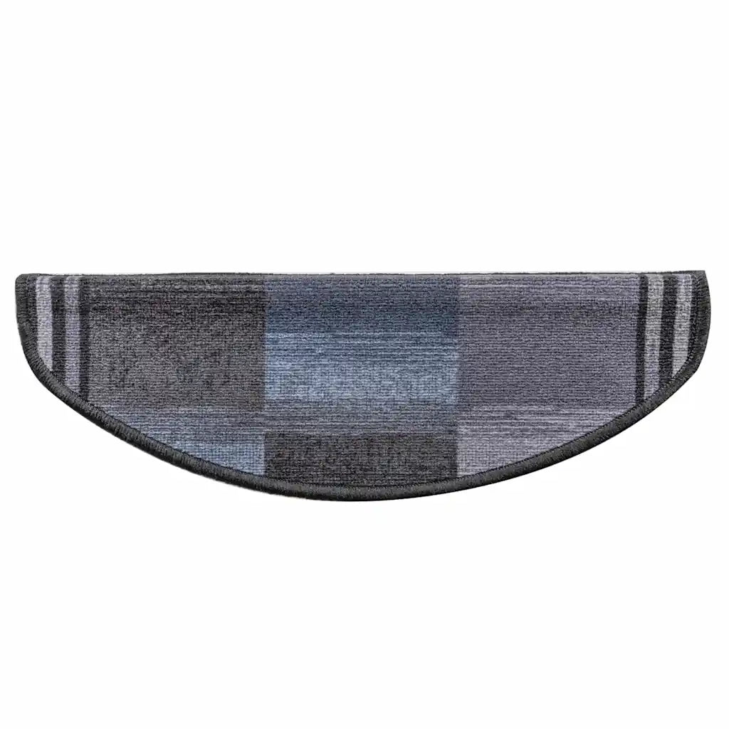 Tappetini per Scale Autoadesivi 10 pz | Gradini per Scale 65x21x4 cm Nero e Grigio