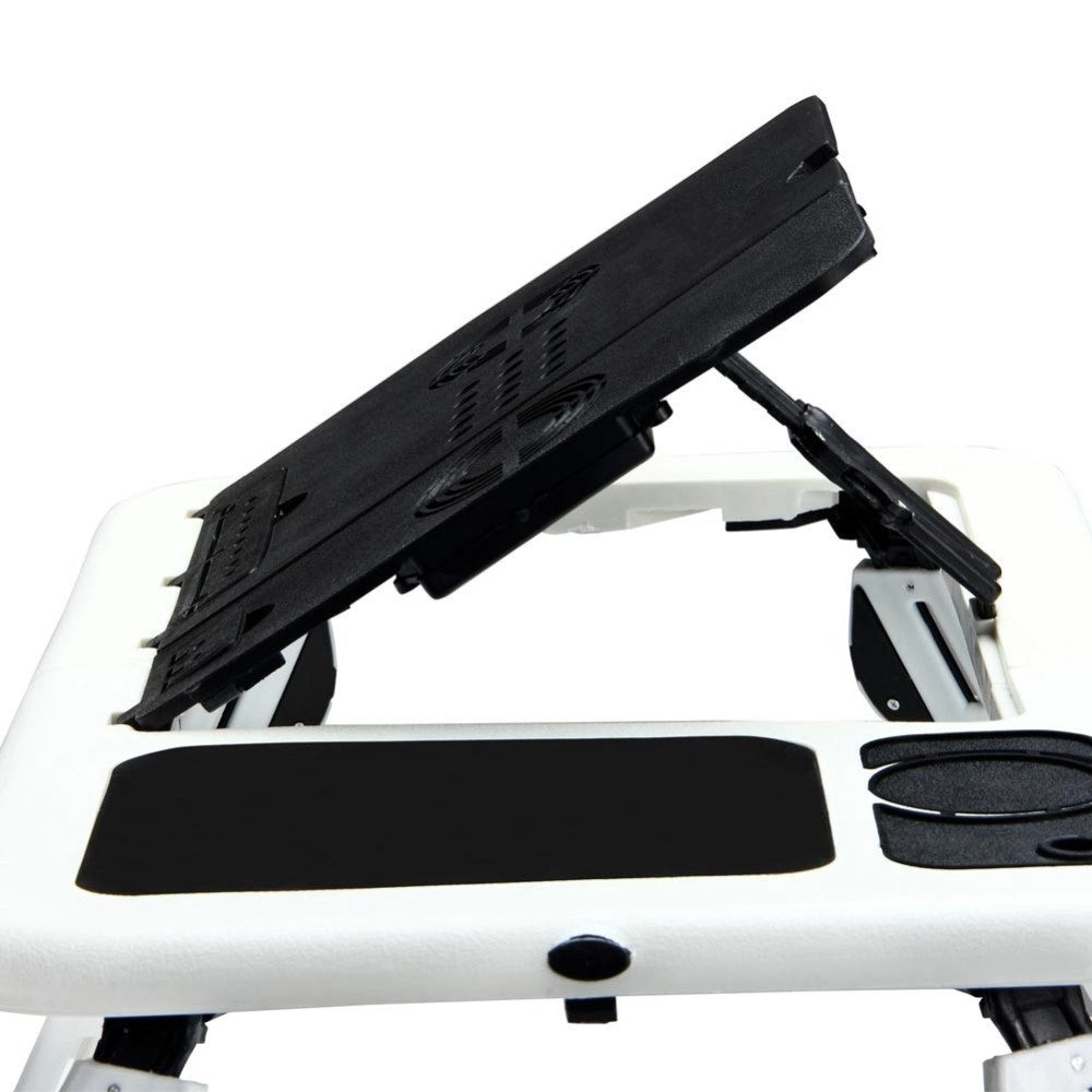 Trade Shop - Tavolino Pc Supporto Pieghevole Notebook Computer Tavolo Base Con Ventole -