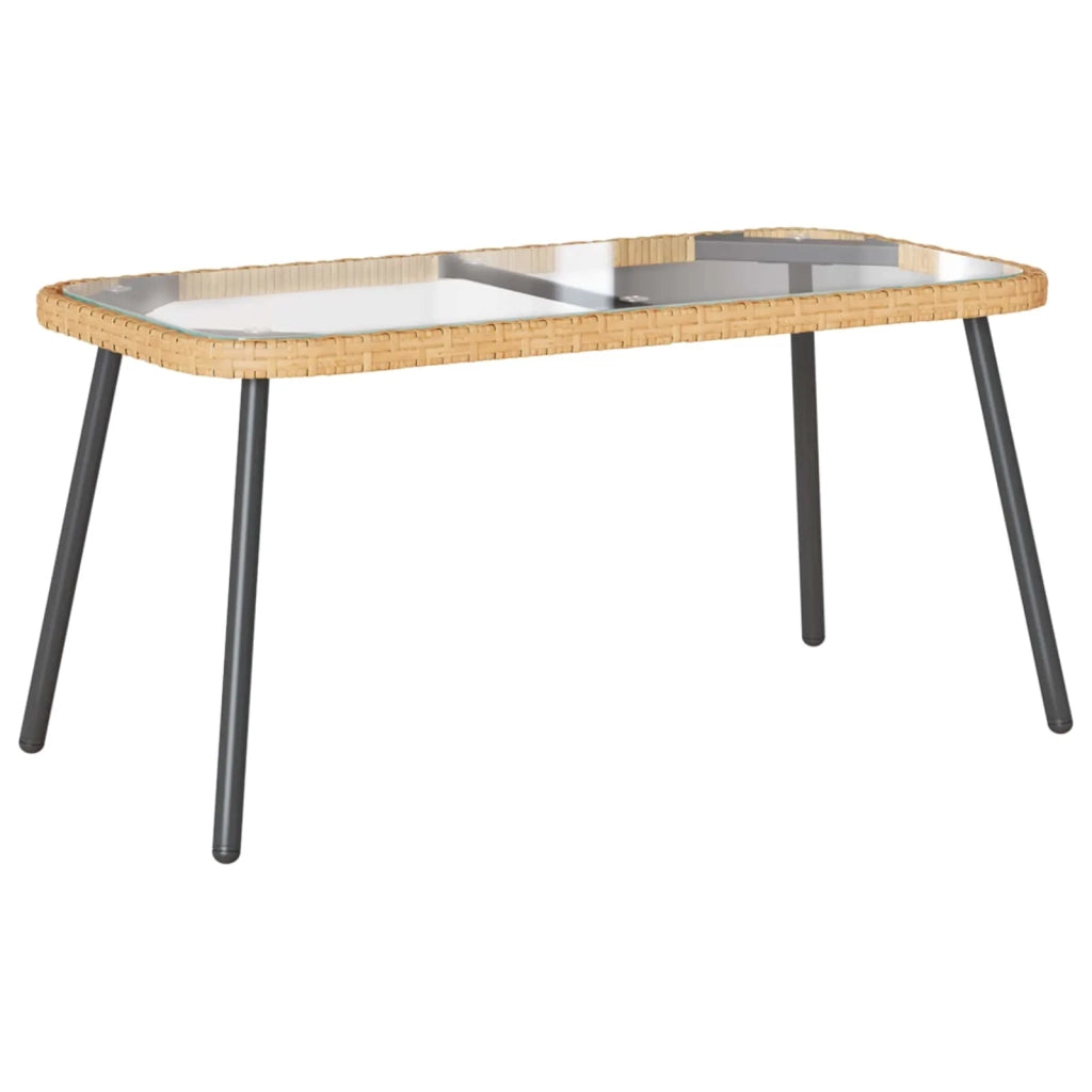 Tavolino da salotto Marrone e Nero 90 x 45 x 43 cm polyrattan 4108268