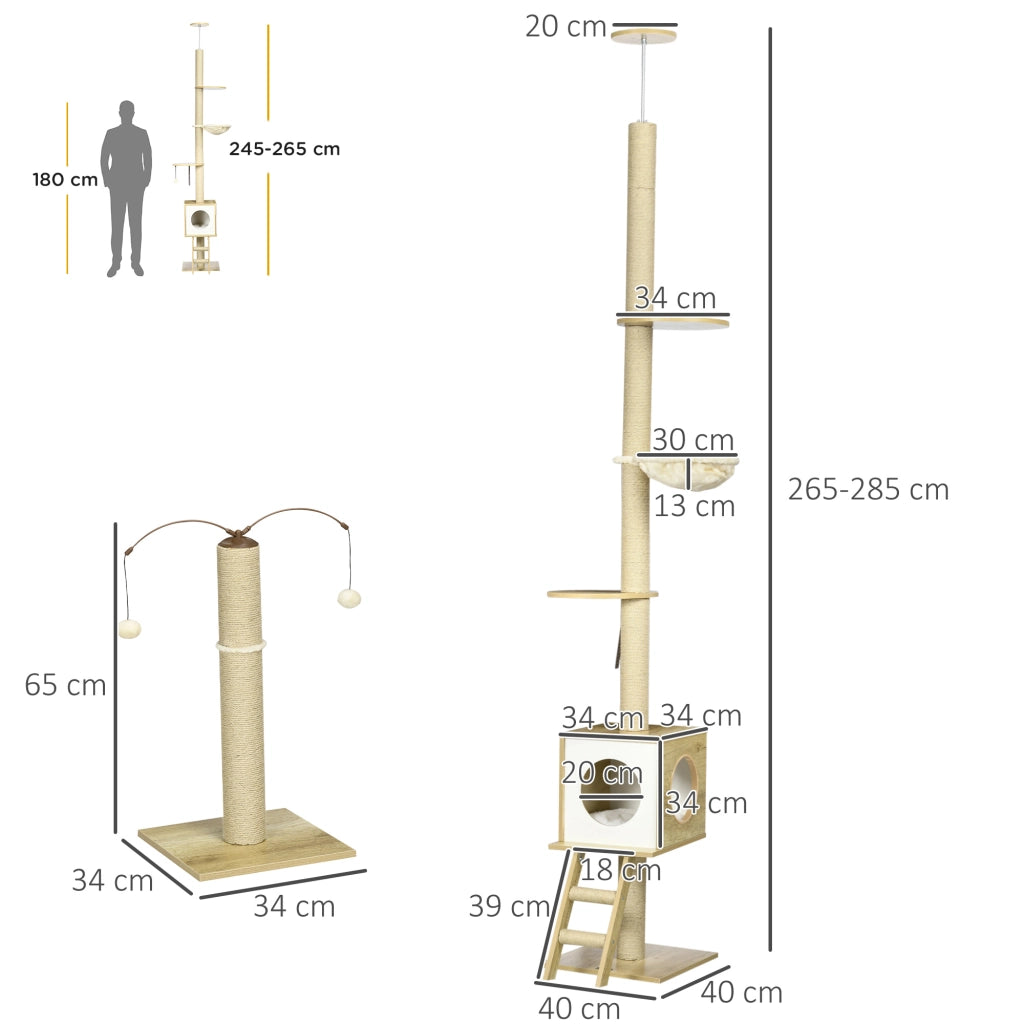 Albero per gatti ¨C Minimal ¨C Beige