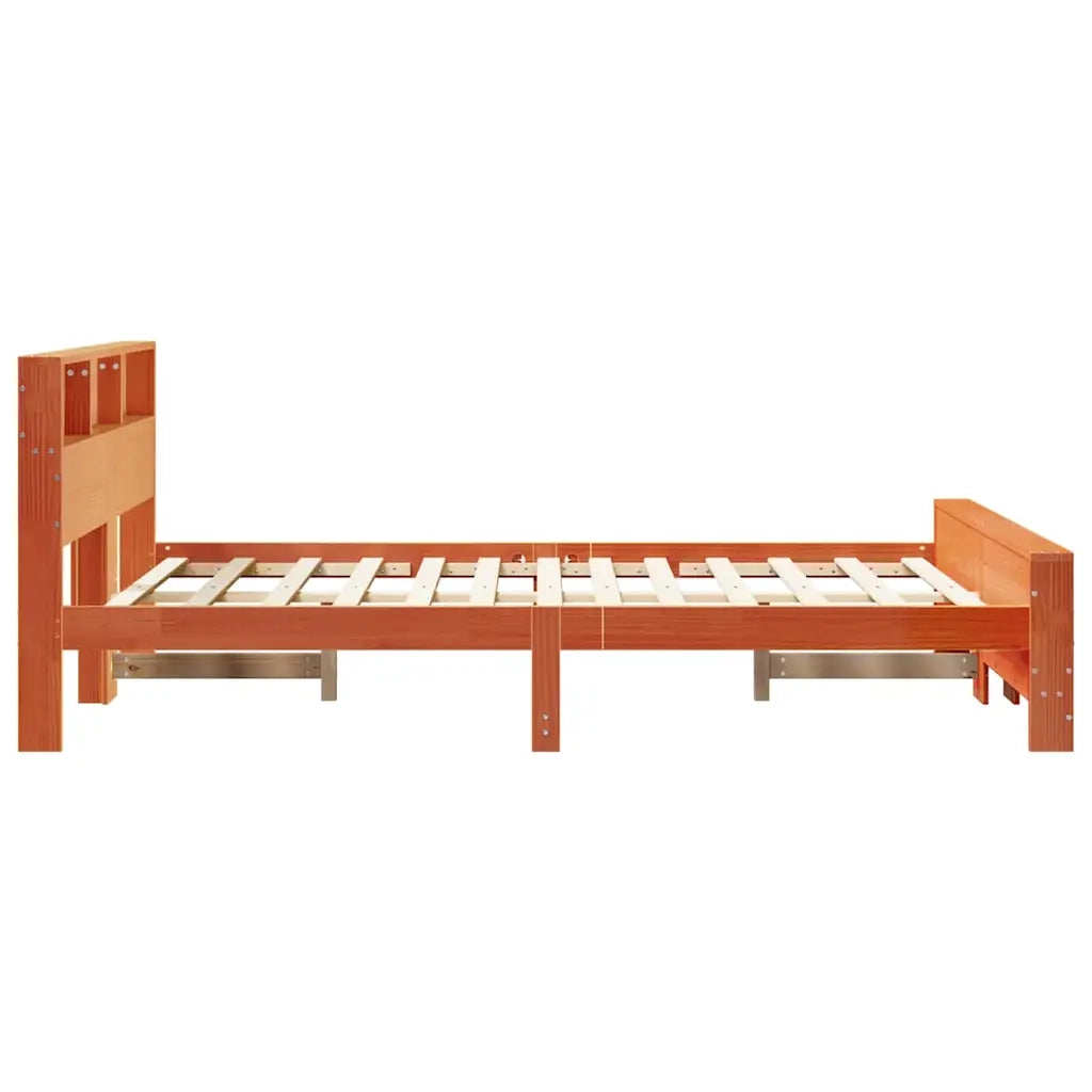 Struttura del letto con testiera Marrone cerato 120 x 190 cm
