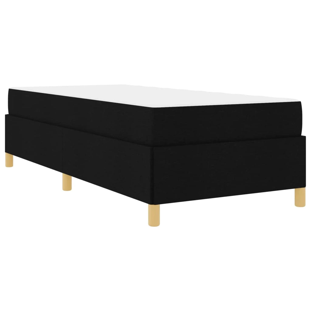 Struttura del letto con materasso Nero 90 x 200 cm Tessuto 3398908