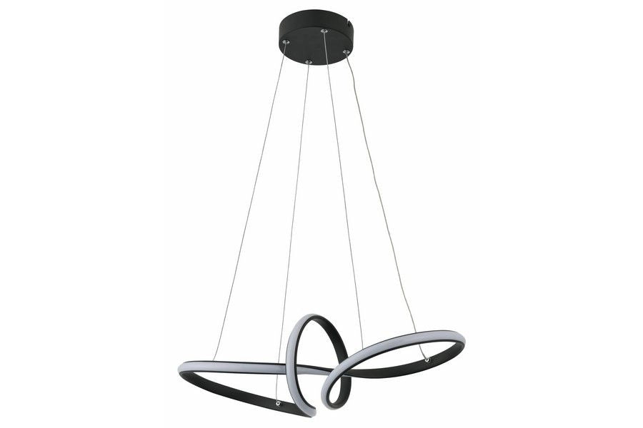 Lampada a sospensione geometrica nera Adila LED 30W Reality