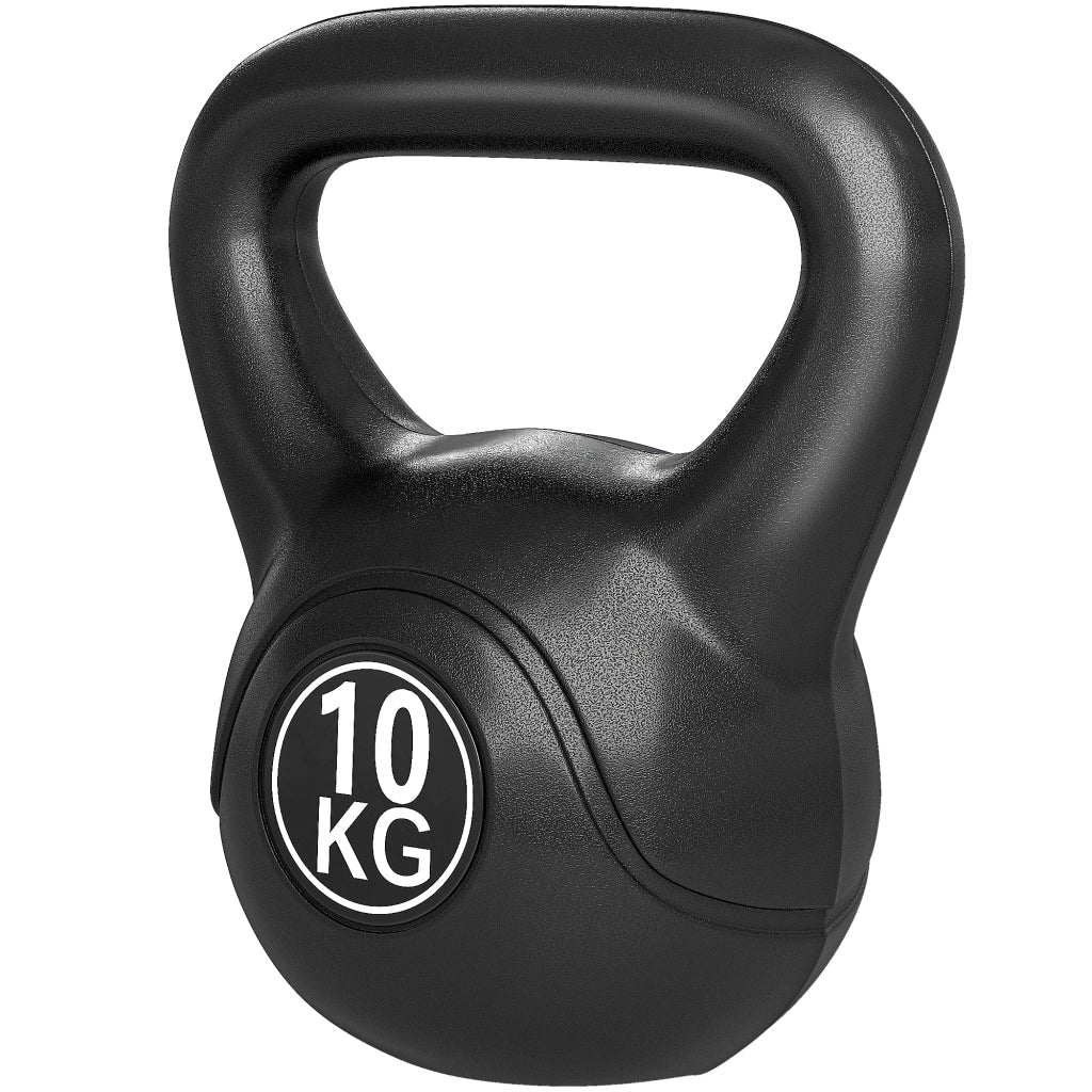 Kettlebell 10 kg ¨C Xylo ¨C Maniglia Ergonomica Nero 25x19x28 cm
