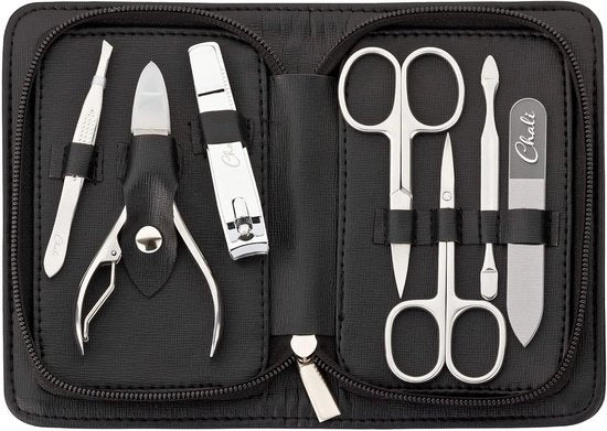 Kit per manicure e pedicure - Set di 7 pezzi - Limatore per unghie in vetro