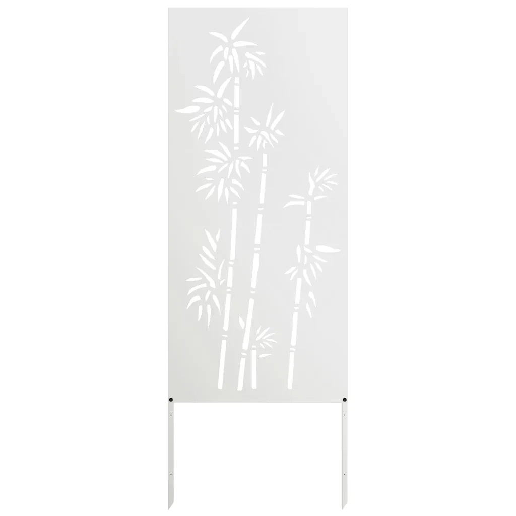 Schermo per privacy in giardino Floreale Bianco 50 x 140 cm 876295