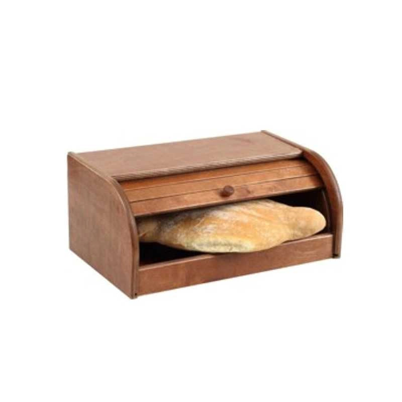 Portapane Legno Serrandina Noce cm 39X25 h 17