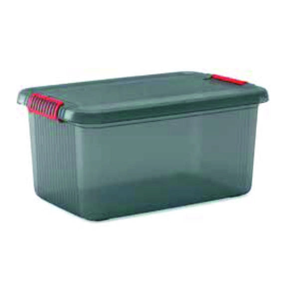 Keter CONTENITORE K LATCH BOX 59X39XH28CM GRIGIO TRASPAR